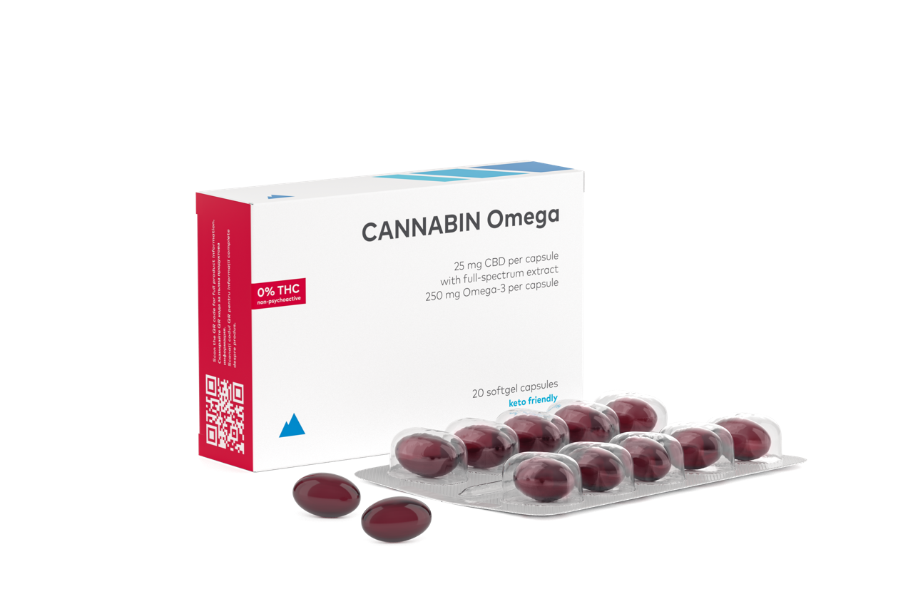 CANNABIN Omega, 500mg CBD